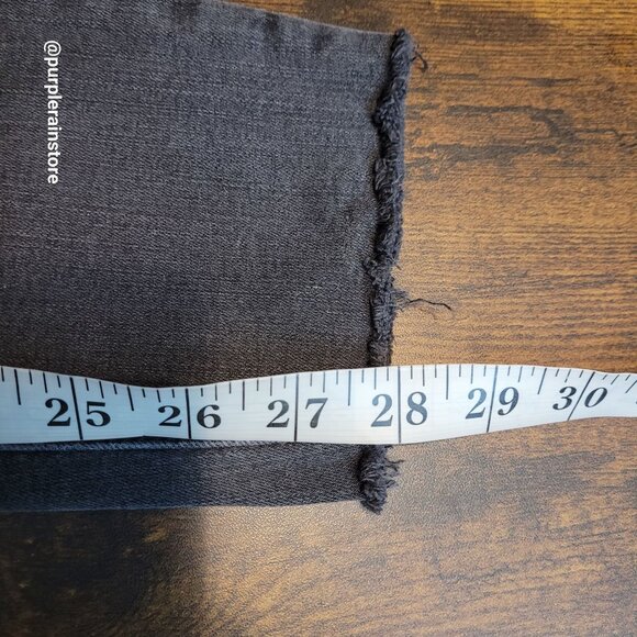 Madewell Jeans 27 Curvy High Rise Skinny Black Sea Wash Tummy Control Stretch - Picture 11 of 13